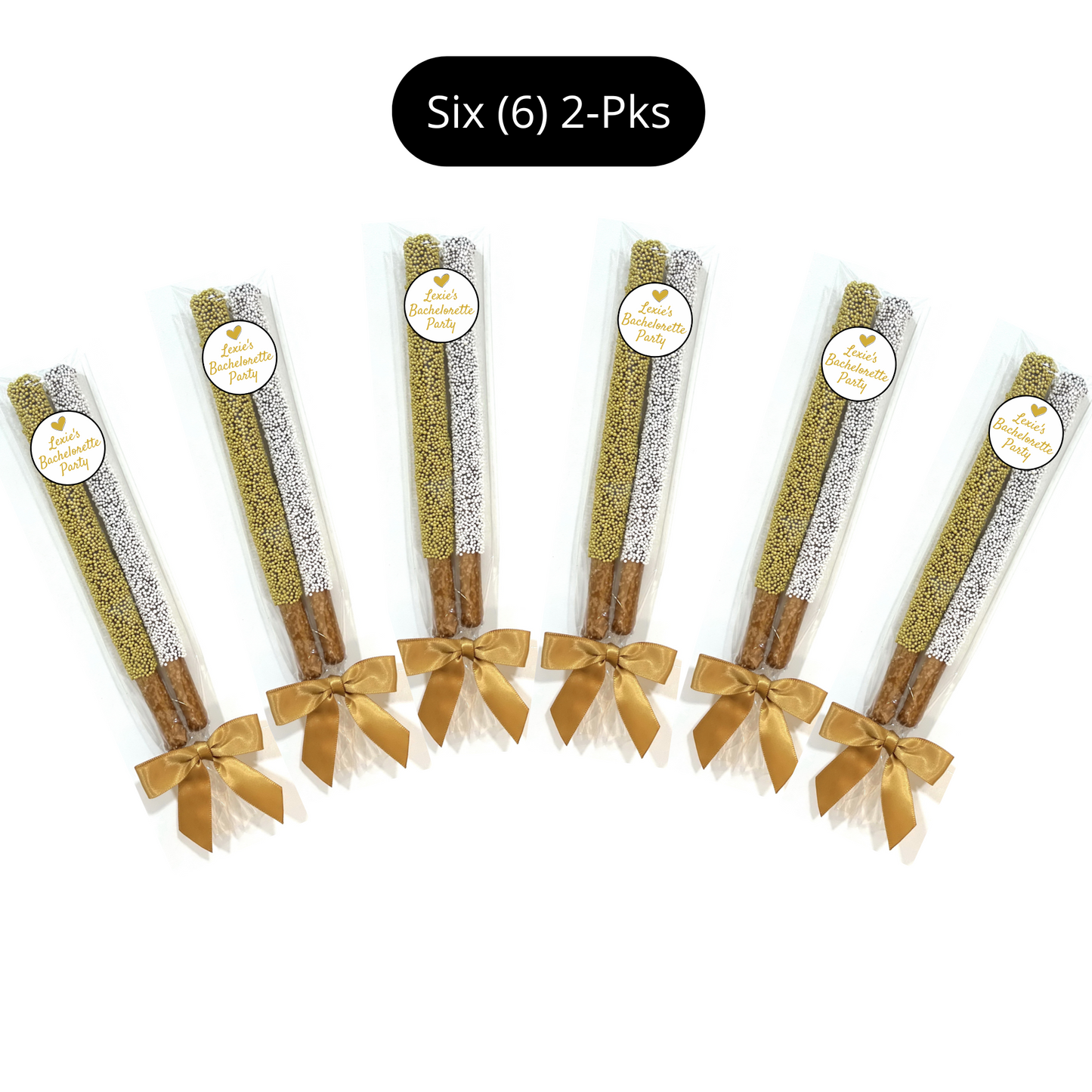 Wedding Chocolate Pretzel Rods - Bachelorette Party