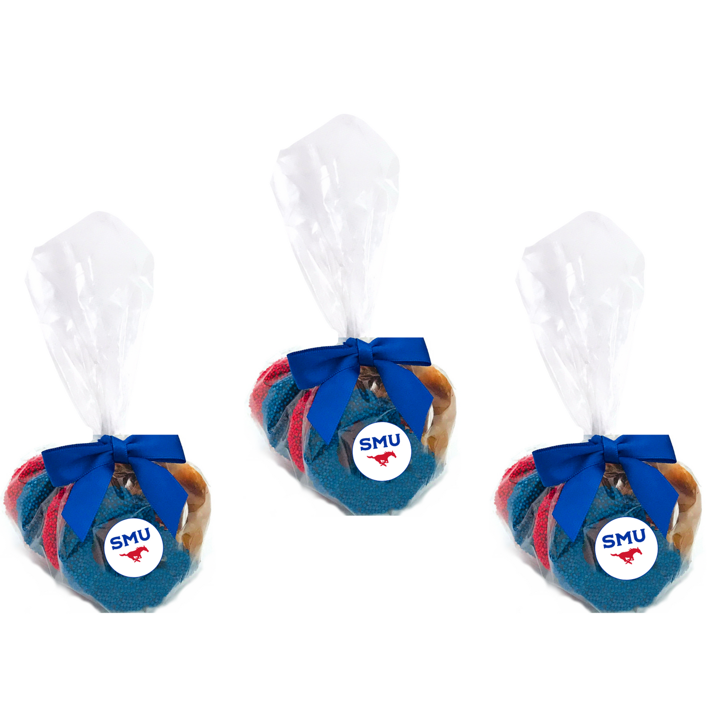 Southern Methodist University Chocolate Covered Jumbo Pretzels