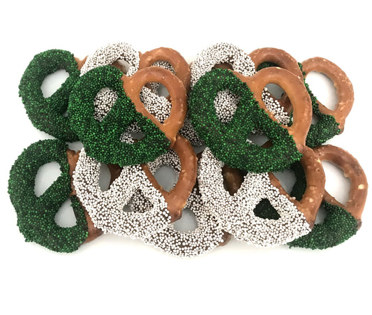 St. Patrick's Day Chocolate Covered Jumbo Pretzels