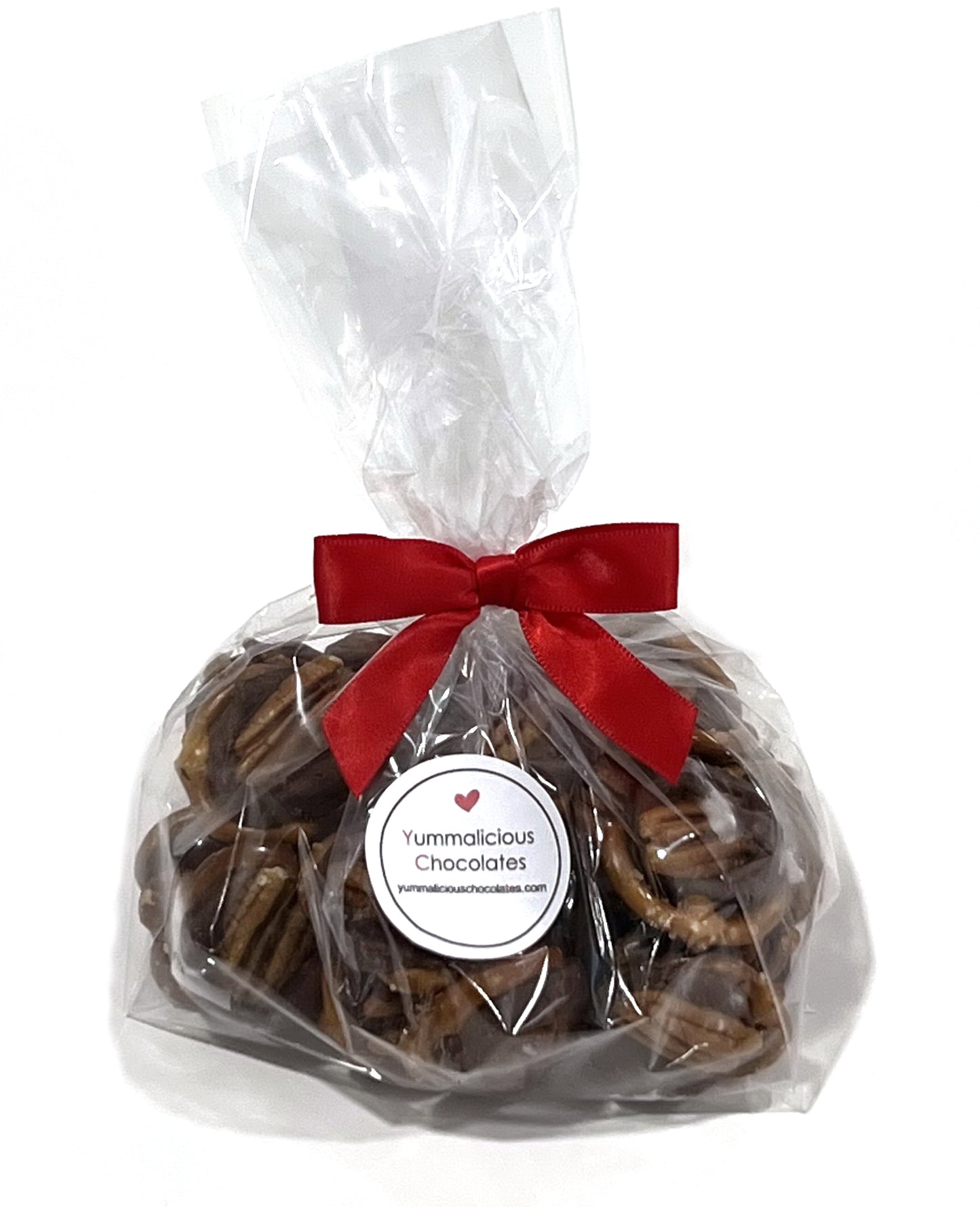 Mini Pretzel Chocolate Pecan Turtles