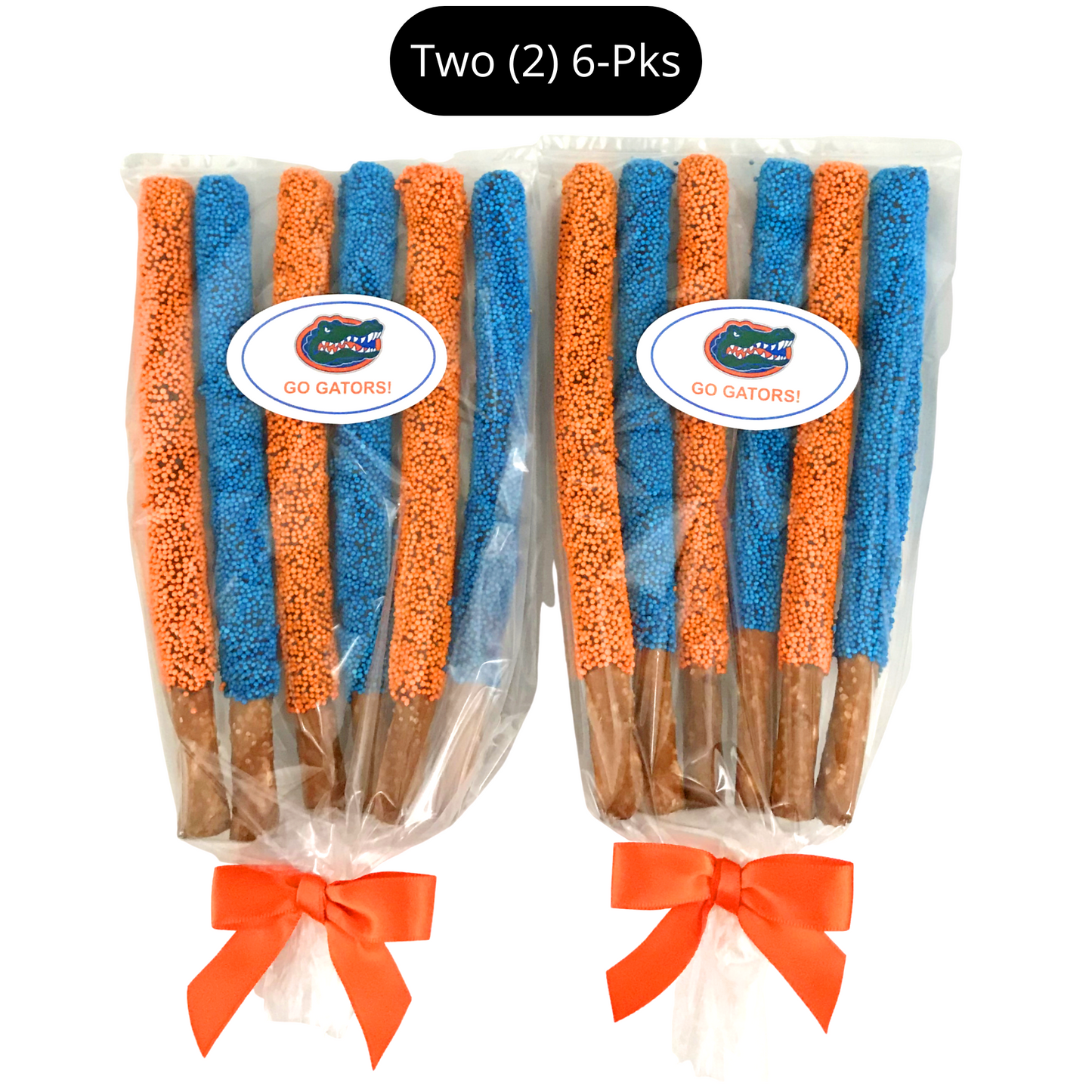 University of Florida Chocolate Covered Pretzel Rods