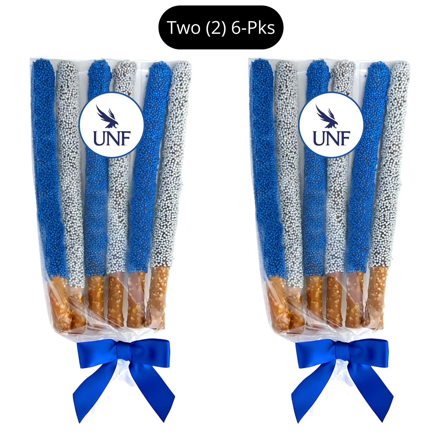 University of North Florida Chocolate Covered Pretzel Rods