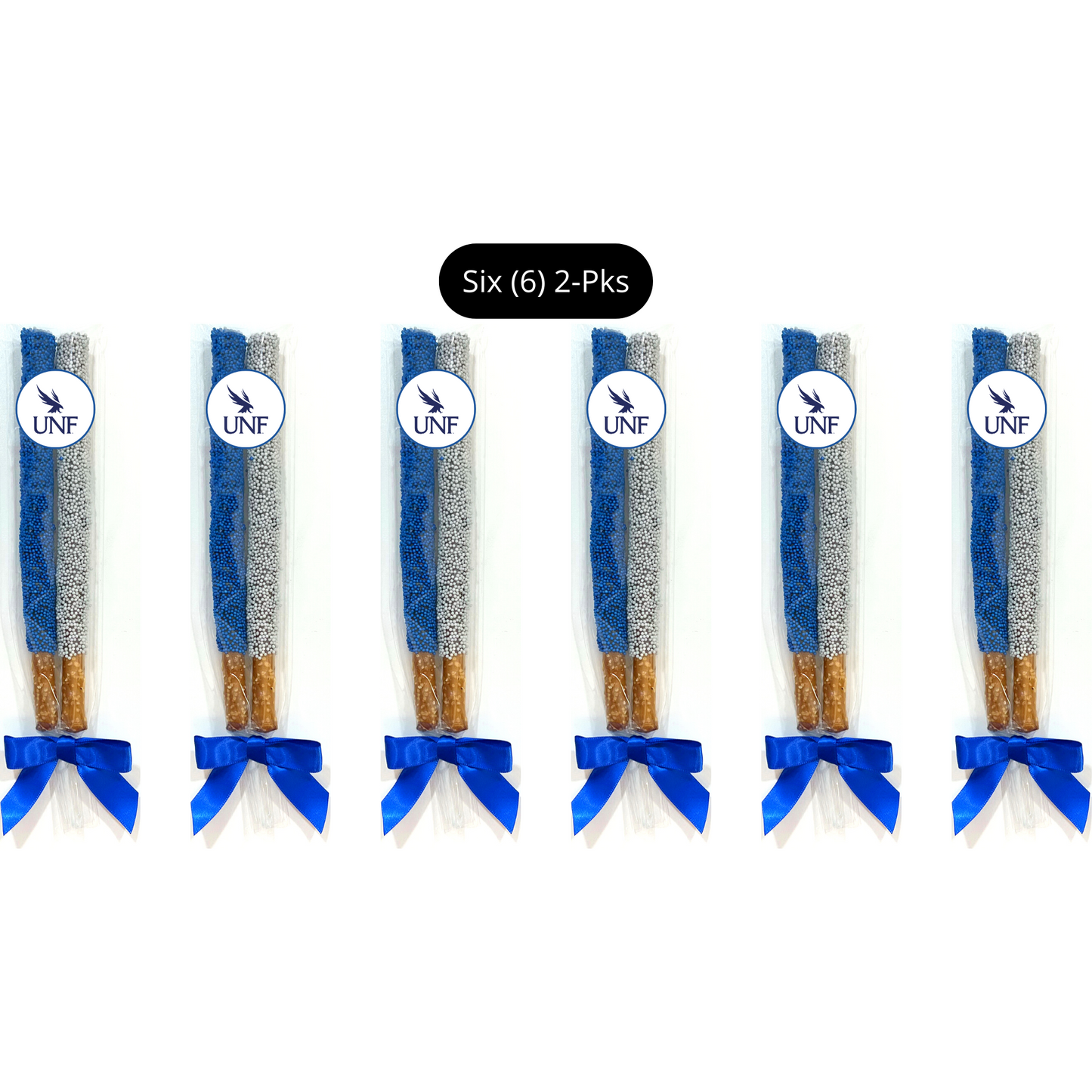 University of North Florida Chocolate Covered Pretzel Rods