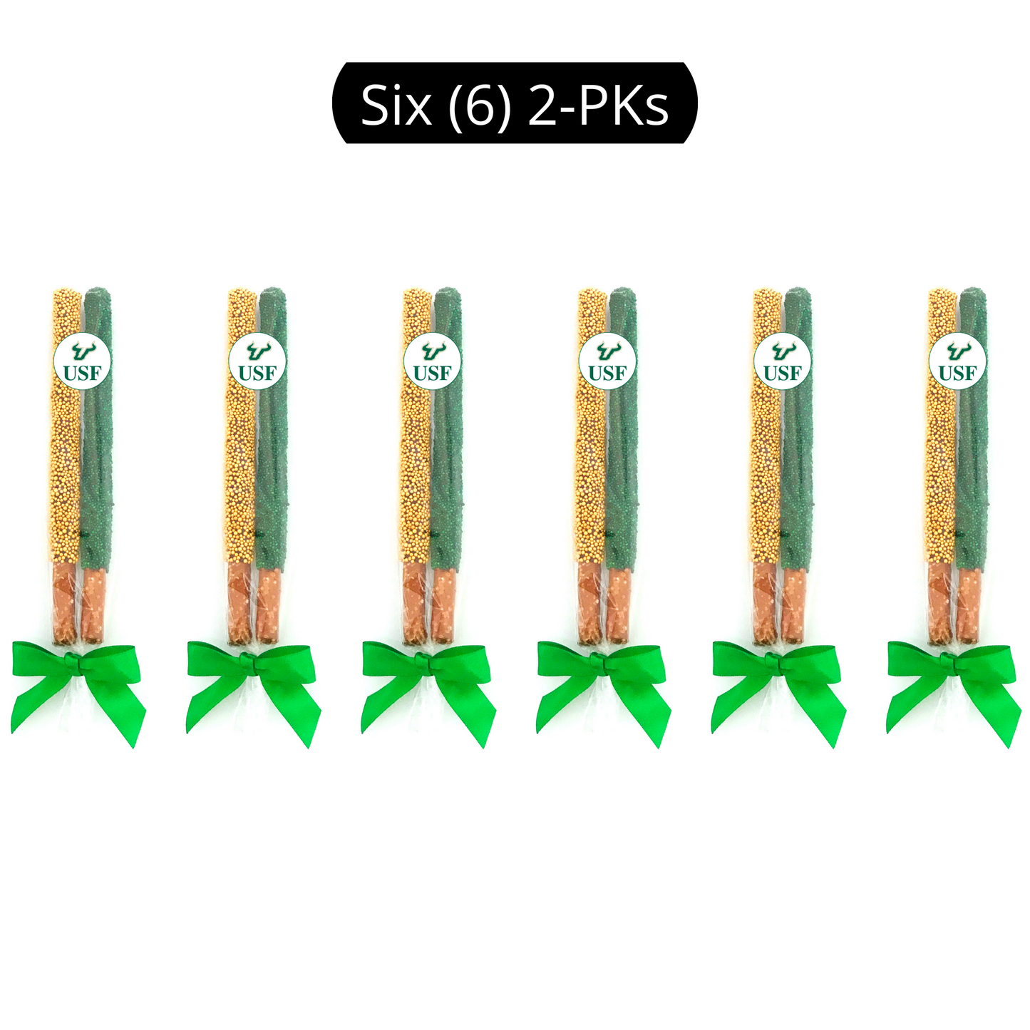 University of South Florida Chocolate Covered Pretzel Rods