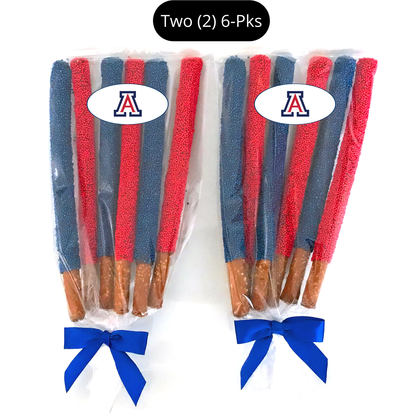 University of Arizona Chocolate Covered Pretzel Rods