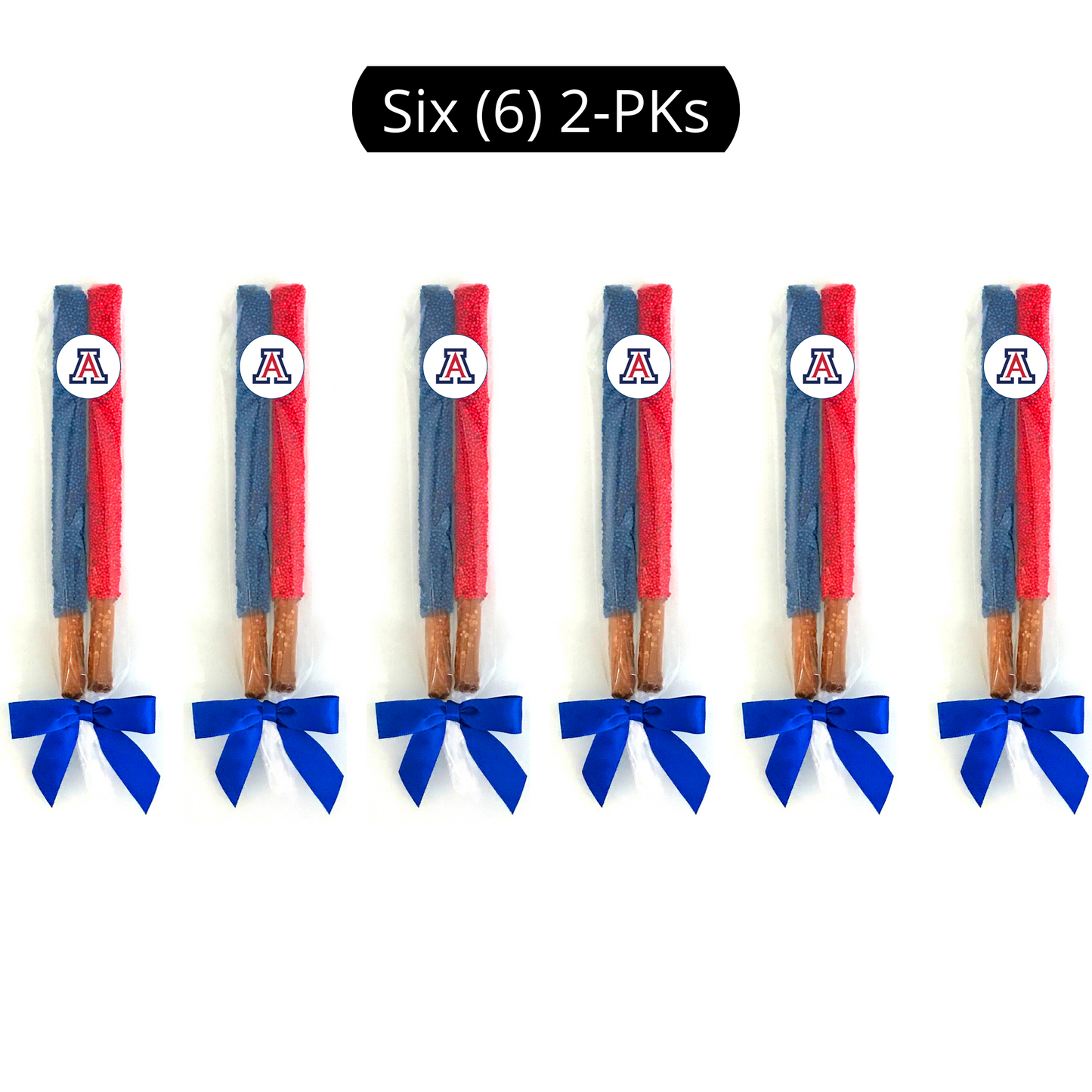 University of Arizona Chocolate Covered Pretzel Rods