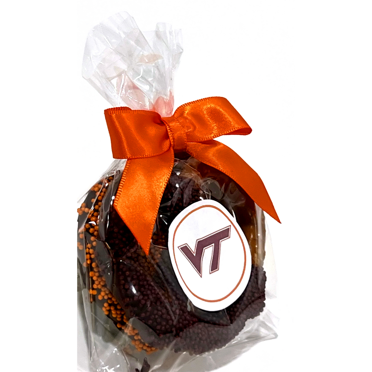 Virginia Tech Chocolate Covered Jumbo Pretzels