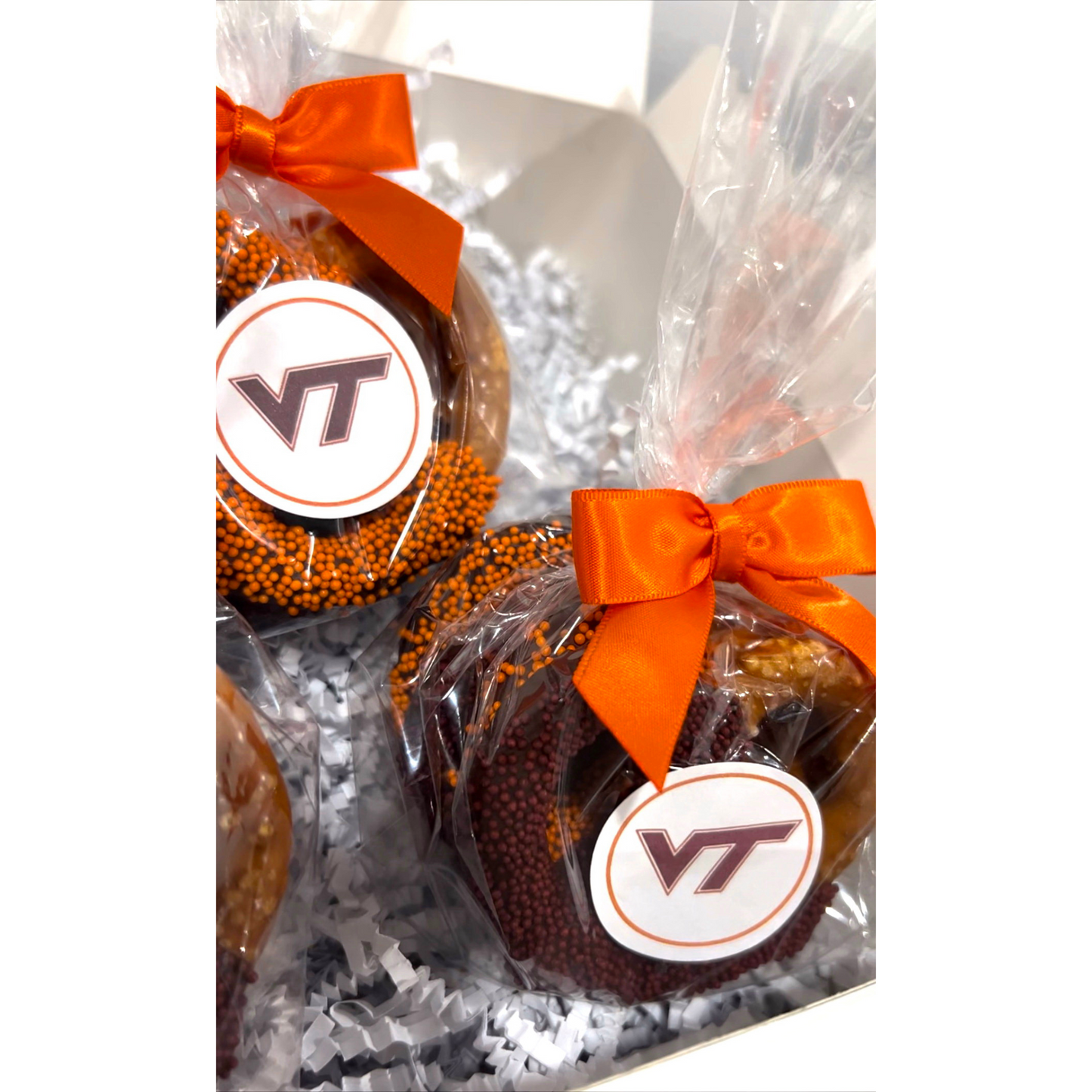 Virginia Tech Chocolate Covered Jumbo Pretzels