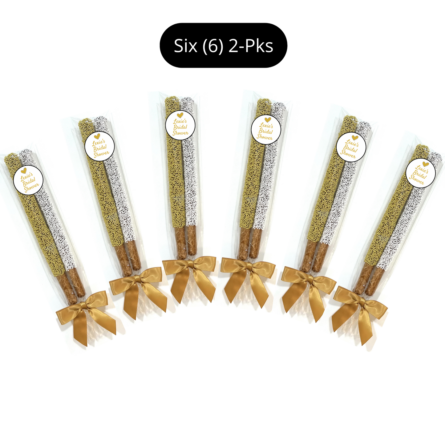 Wedding Chocolate Pretzel Rods - Bridal Shower