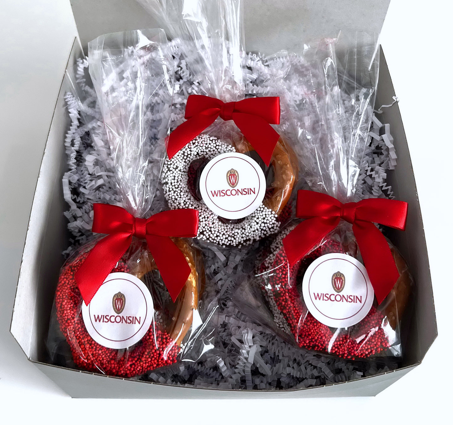 University of Wisconsin Chocolate Covered Jumbo Pretzels