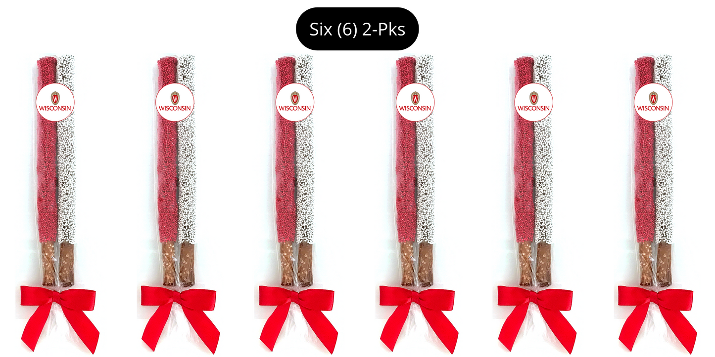 University of Wisconsin Chocolate Covered Pretzel Rods
