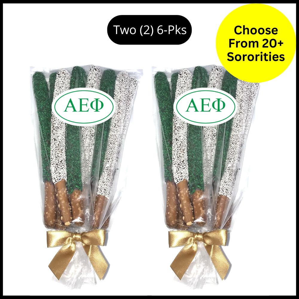 Sorority Chocolate Covered Pretzel Rods