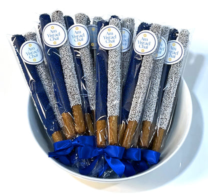 Jewish Chocolate Pretzel Rods — Choose Your Jewish Saying