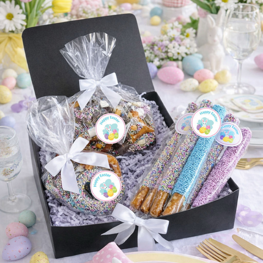 Easter Chocolate Pretzel Gift Box