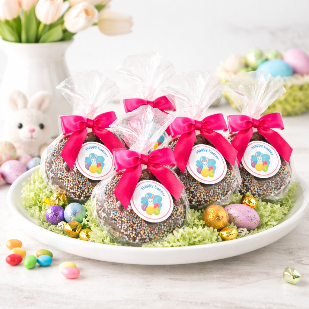 Easter Chocolate Covered Jumbo Pretzels - Pastel