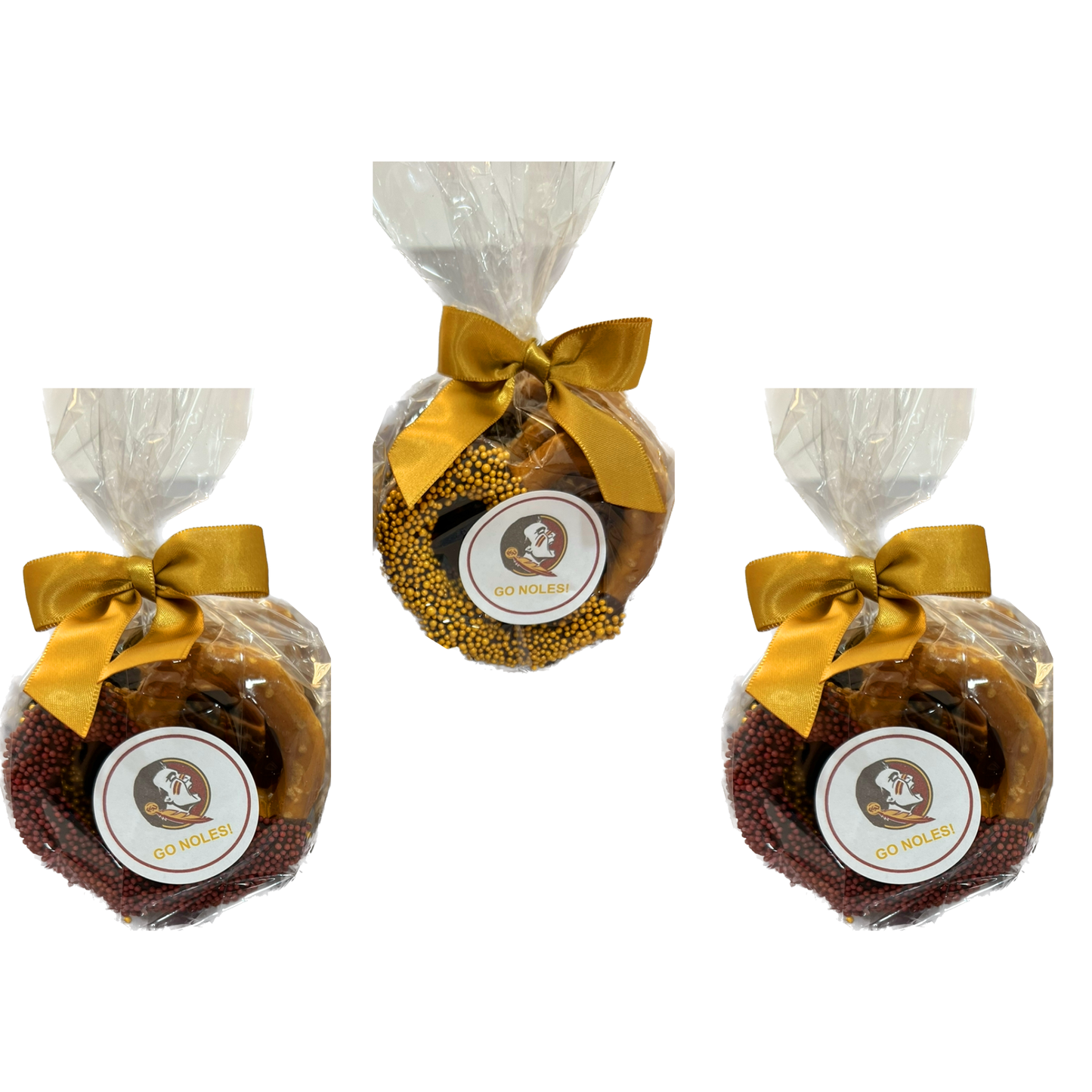 Florida State University Chocolate Covered Jumbo Pretzels