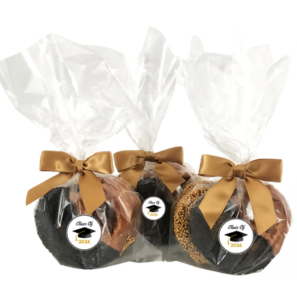 Graduation Chocolate Covered Jumbo Pretzels