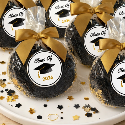 Graduation Chocolate Covered Jumbo Pretzels