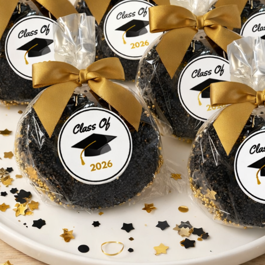 Graduation Chocolate Covered Jumbo Pretzels