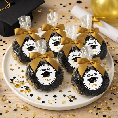 Graduation Chocolate Covered Jumbo Pretzels