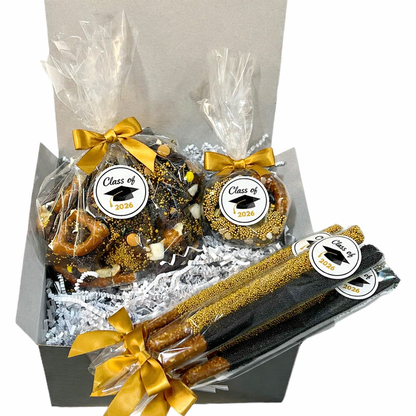 College / Graduation Chocolate Pretzel Gift Box
