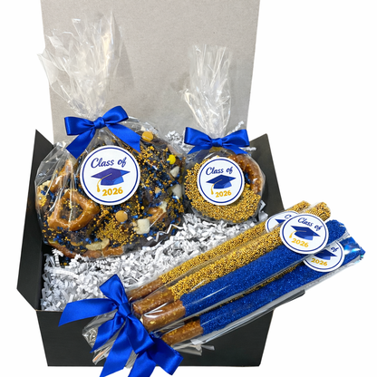 College / Graduation Chocolate Pretzel Gift Box