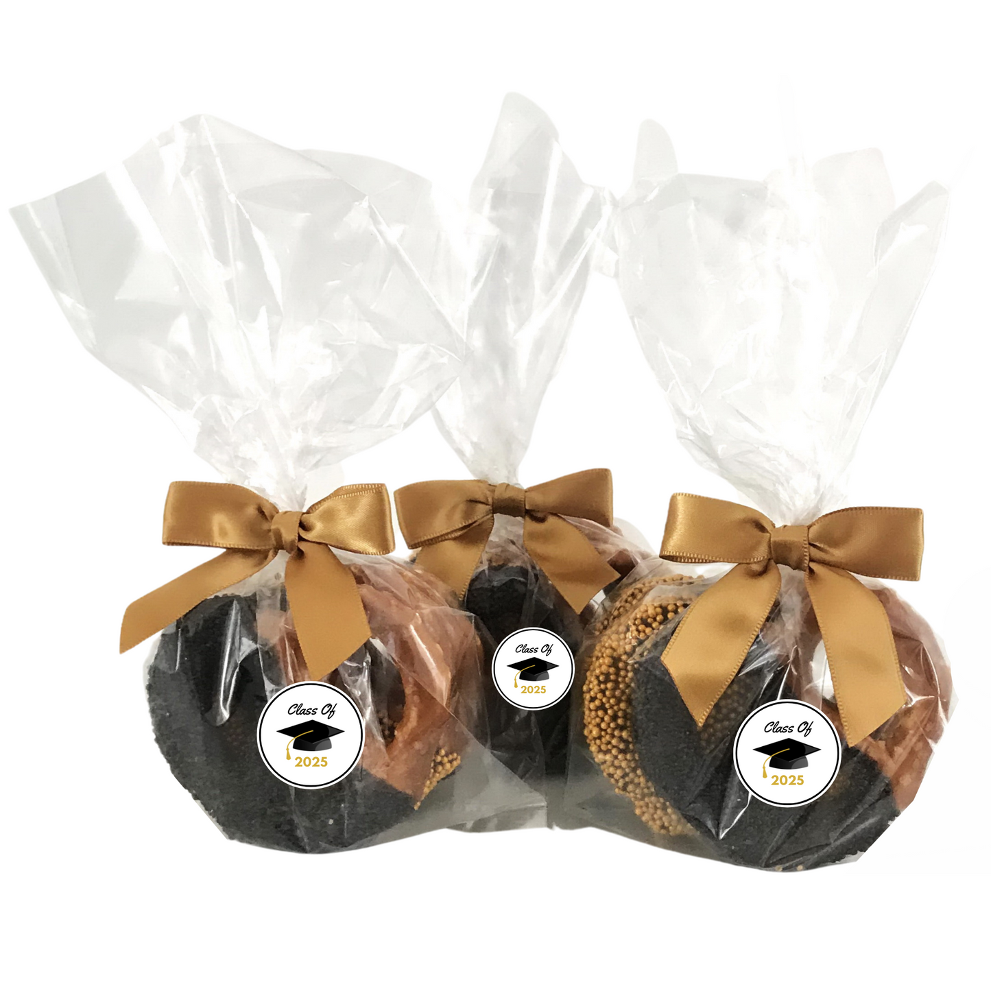 Graduation Chocolate Covered Jumbo Pretzels