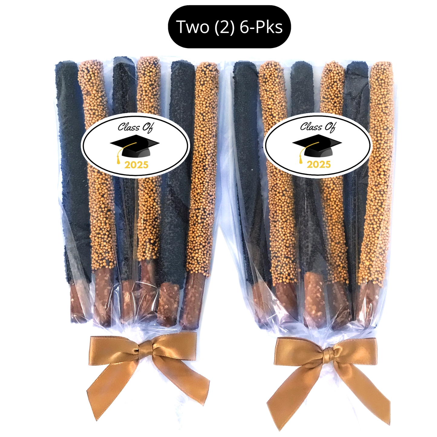 Graduation Chocolate Covered Pretzel Rods