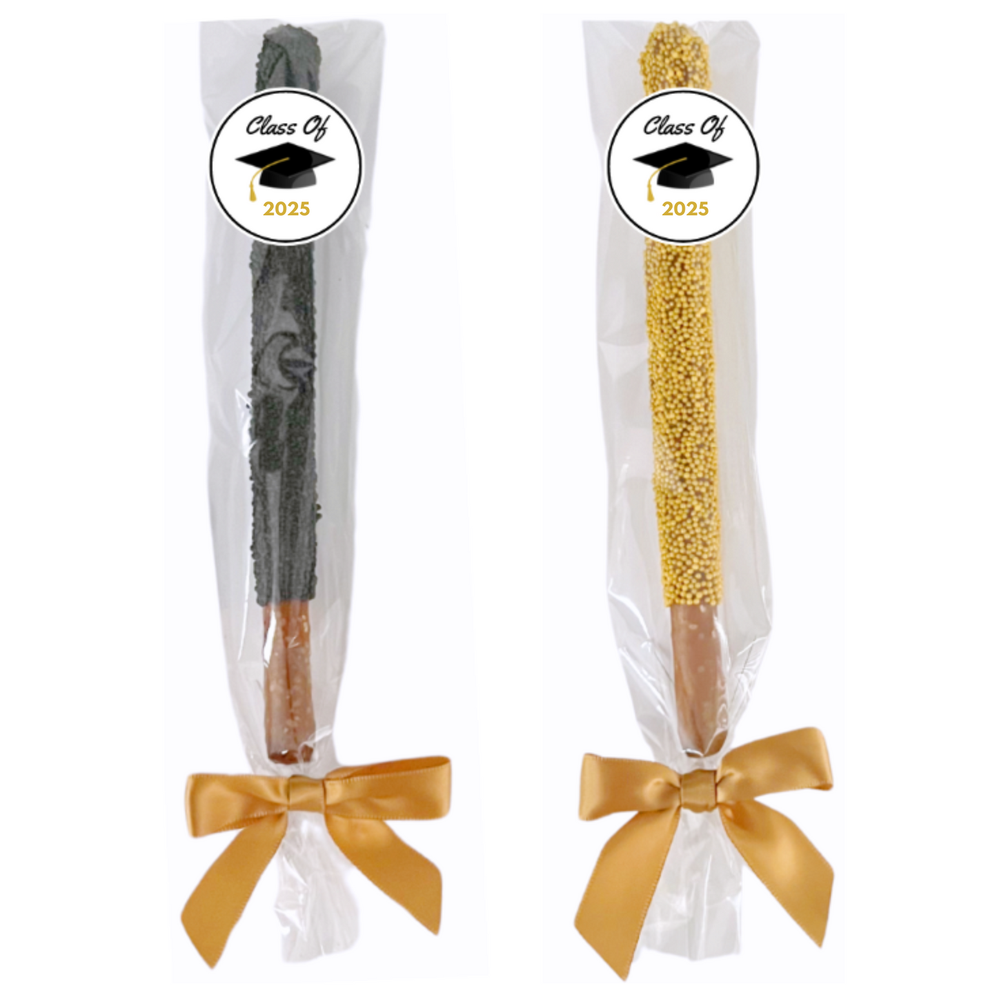 Graduation Chocolate Covered Pretzel Rods