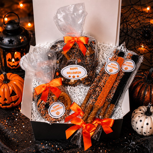 Halloween Chocolate Pretzel Gift Box