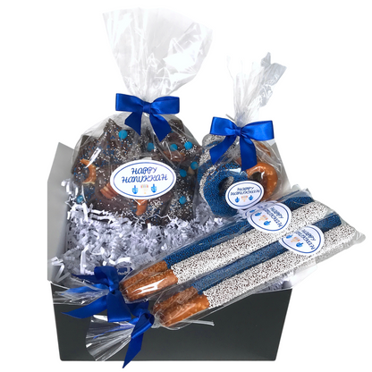Hanukkah Chocolate Pretzel Gift Box