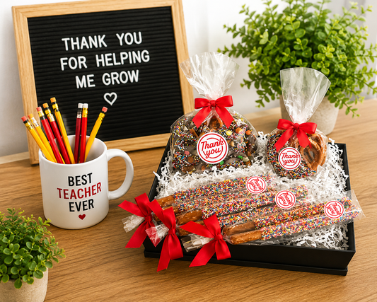 Thank You Chocolate Pretzel Gift Box