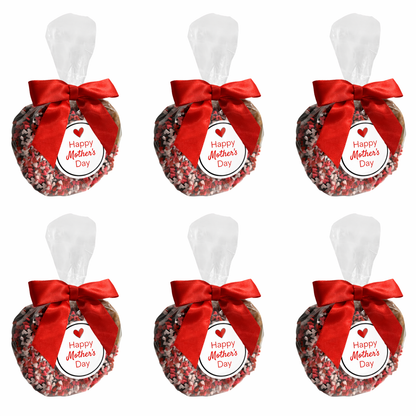 Mother's Day Chocolate Covered Jumbo Pretzels with Heart Sprinkles