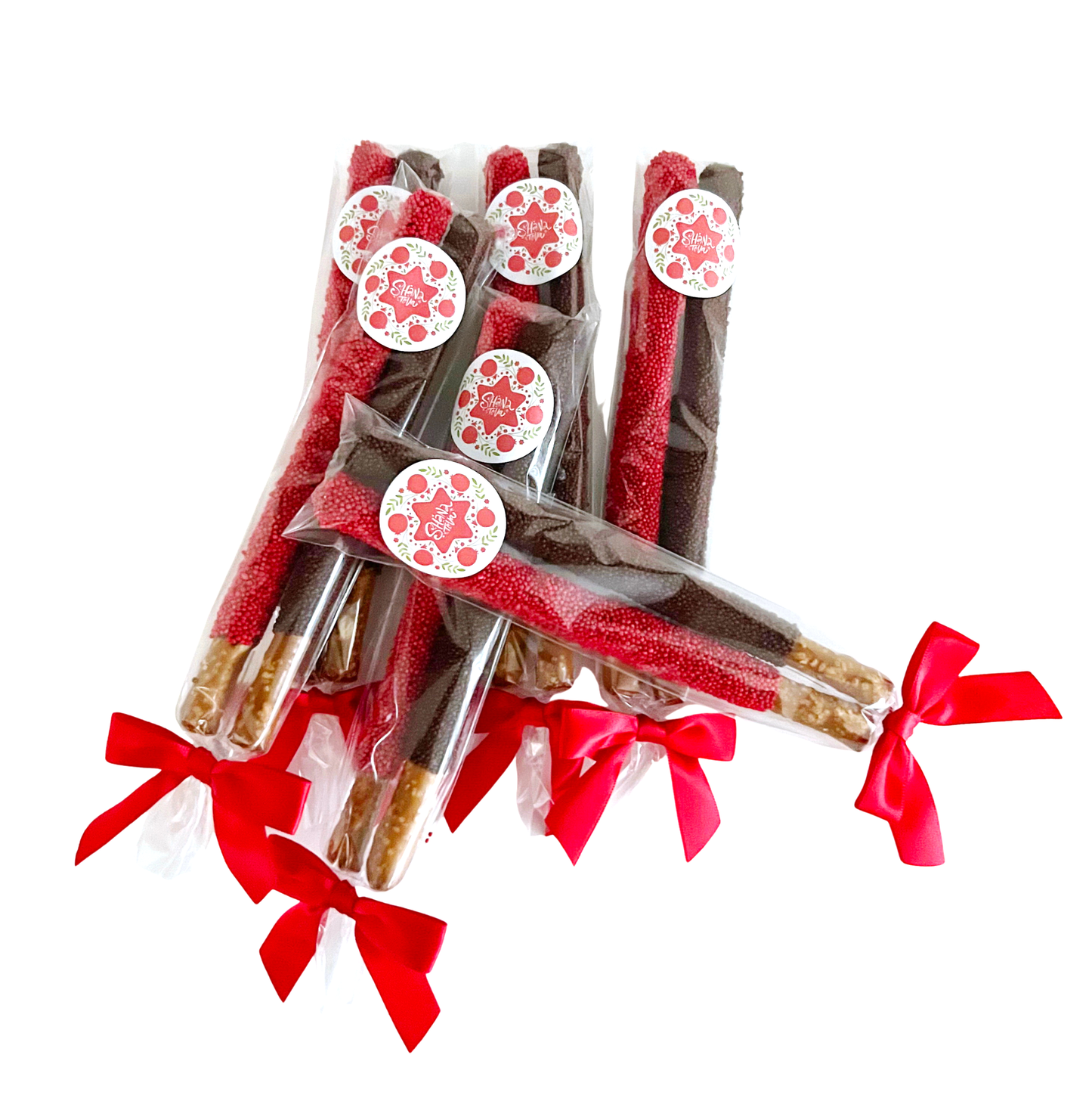 Rosh Hashanah Chocolate Covered Pretzel Rods