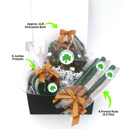 St. Patrick's Day Chocolate Pretzel Gift Box
