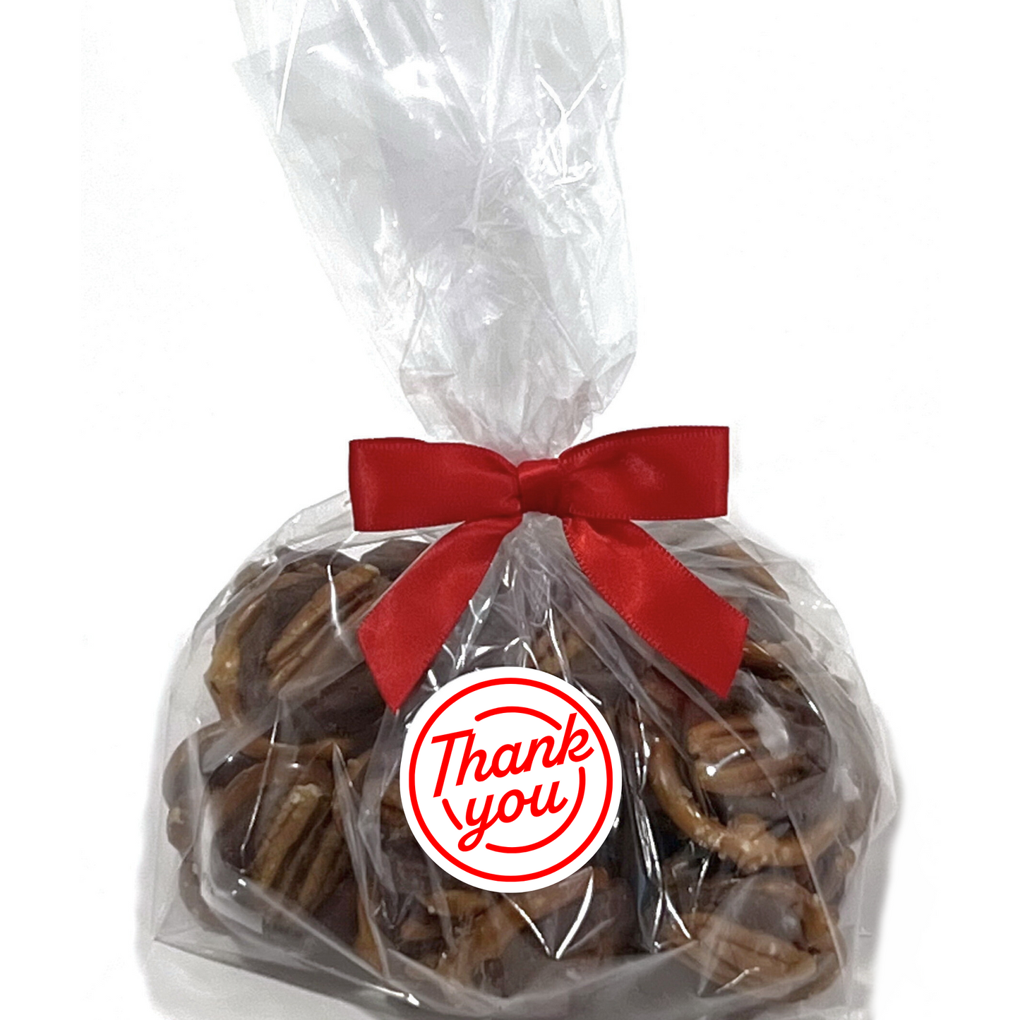 Thank You Mini Pretzel Chocolate Pecan Turtles