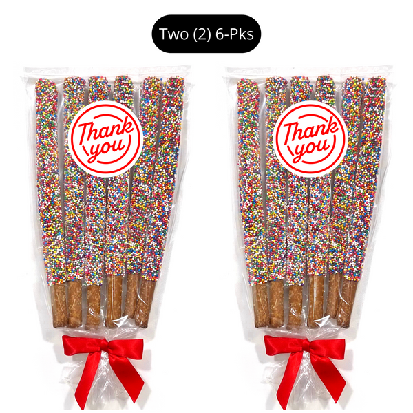 Thank You Chocolate Covered Pretzel Rods