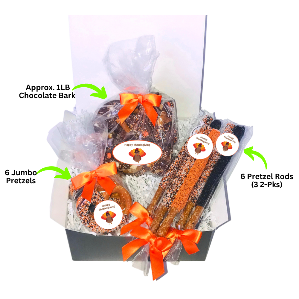 Thanksgiving Chocolate Pretzel Gift Box