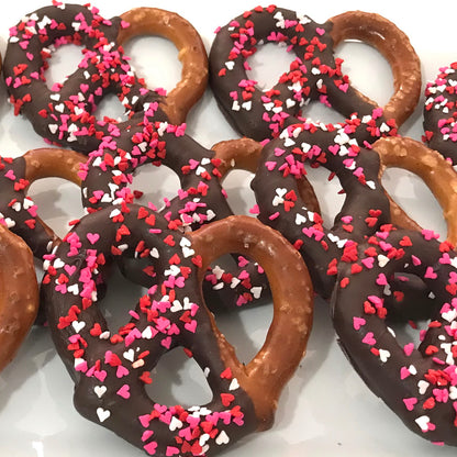 Father's Day Heart Filled Chocolate Pretzel Gift Box