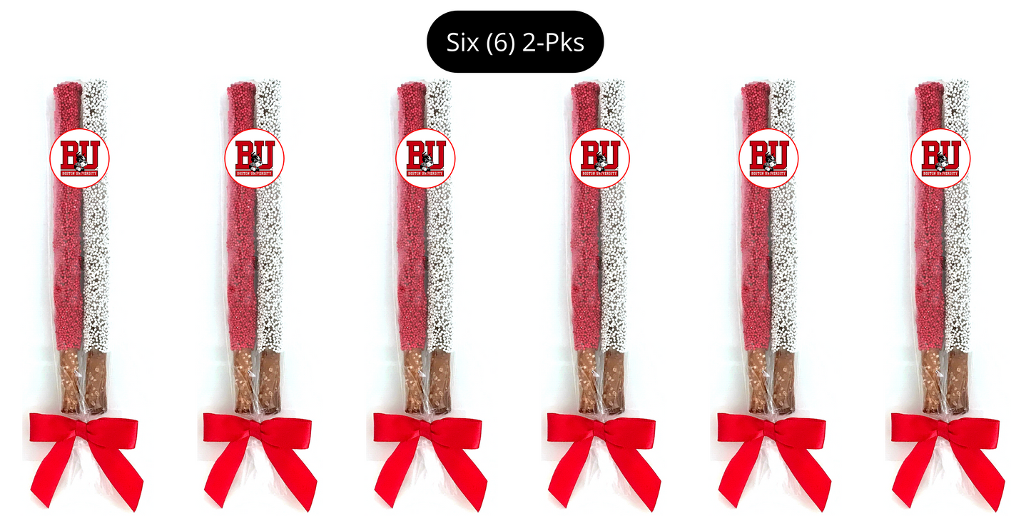 Boston University Chocolate Covered Pretzel Rods