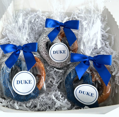 Duke University Chocolate Covered Jumbo Pretzels