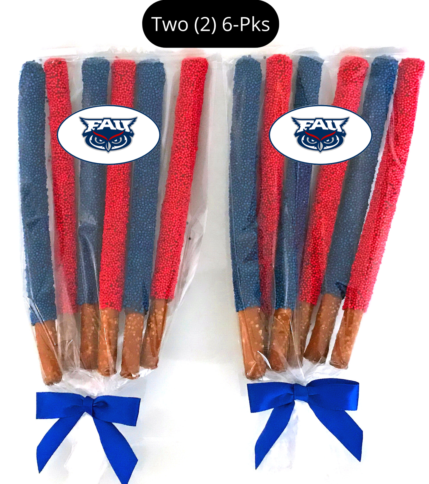 Florida Atlantic University Chocolate Covered Pretzel Rods