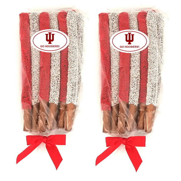 Indiana University Chocolate Covered Pretzel Rods