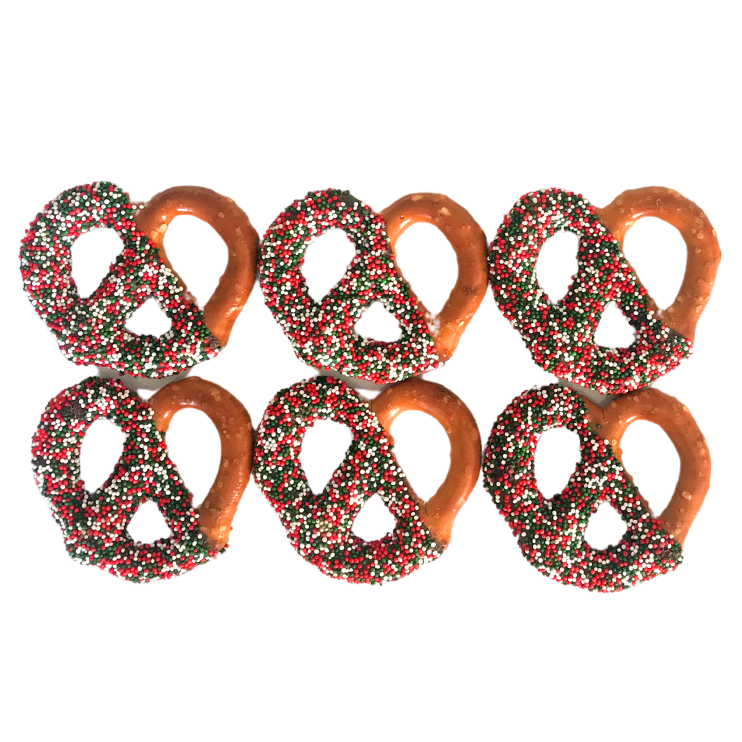 Christmas Chocolate Covered Jumbo Pretzels