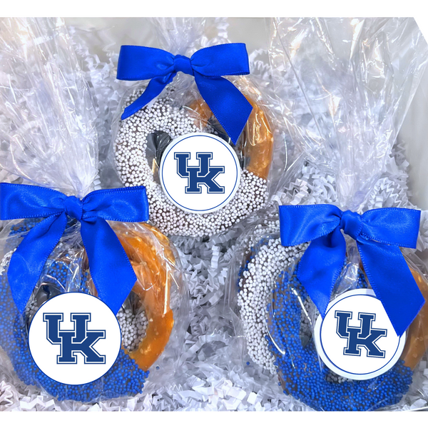 University of Kentucky Chocolate Covered Jumbo Pretzels