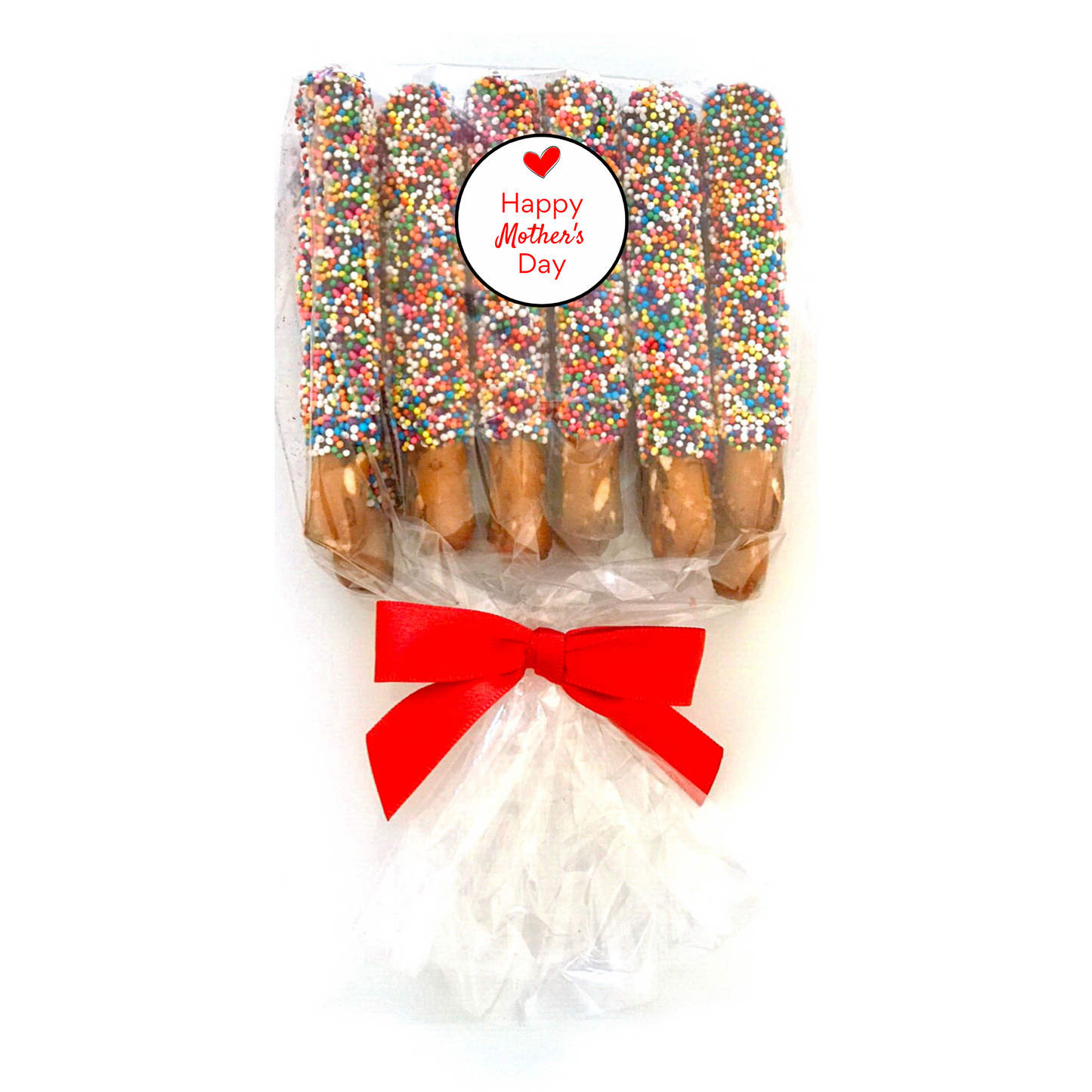 Mother's Day Mini Chocolate Covered Pretzel Rods