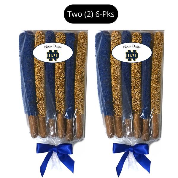 Notre Dame Chocolate Covered Pretzel Rods