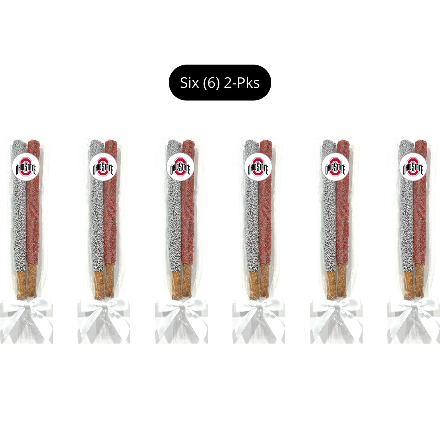 Ohio State University Chocolate Covered Pretzel Rods