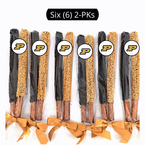 Purdue University Chocolate Covered Pretzel Rods