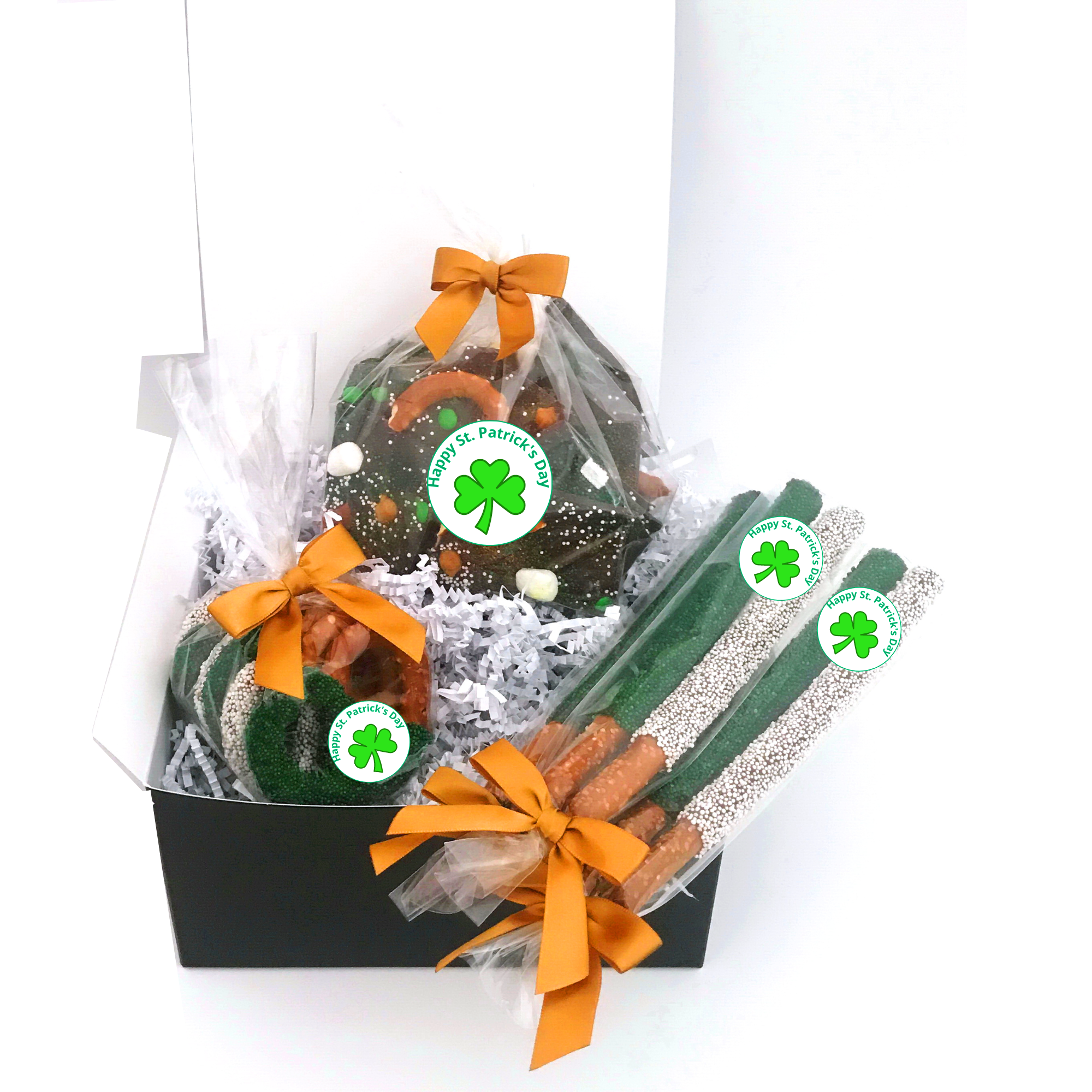 St. Patrick's Day Chocolate Pretzel Gift Box